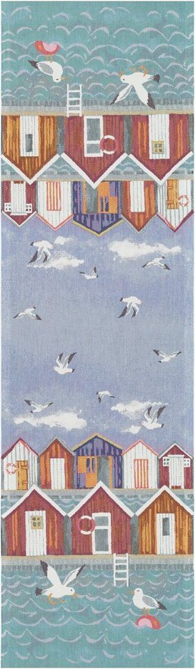 EKELUND MASTER WEAVERS 1692 Tischläufer Sjöbod 35x120 cm, Pixel gewebt (6-farbig) von EKELUND MASTER WEAVERS 1692