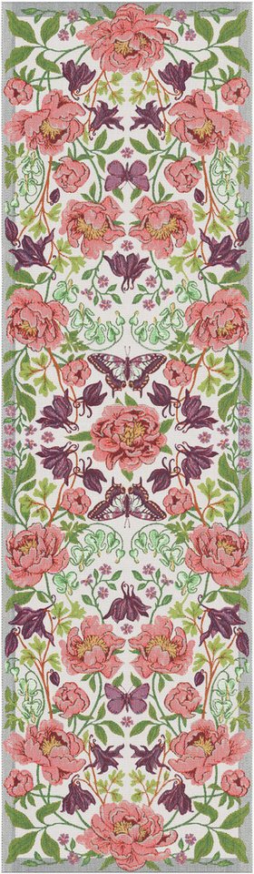 EKELUND MASTER WEAVERS 1692 Tischläufer Tischläufer Blomsterfest 599 35x120 cm, Pixel gewebt (6-farbig) von EKELUND MASTER WEAVERS 1692