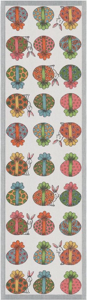 EKELUND MASTER WEAVERS 1692 Tischläufer Tischläufer Easter Gift 599 35x120 cm, Pixel gewebt (6-farbig) von EKELUND MASTER WEAVERS 1692
