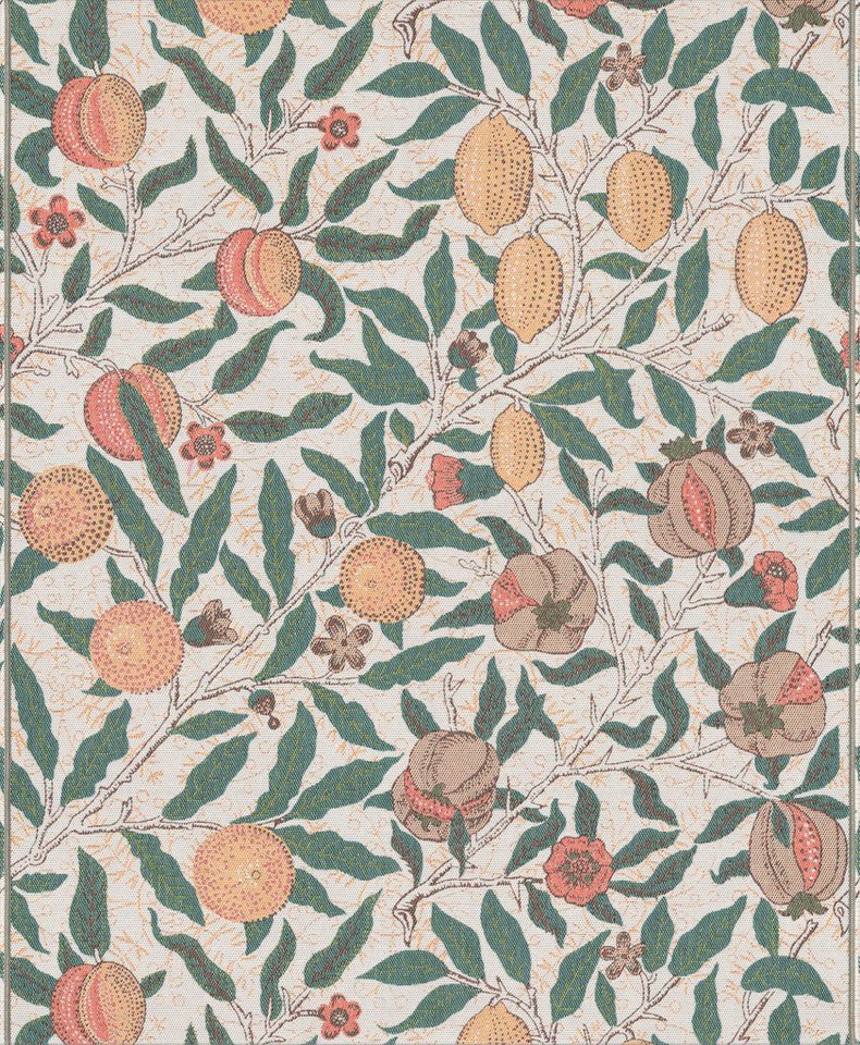 Plaid Plaid William Morris Fruit 140x170 cm, EKELUND MASTER WEAVERS 1692, Pixel gewebt (6-farbig) von EKELUND MASTER WEAVERS 1692