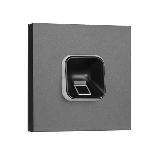 EKEY 204706 sLine Fingerprintset (Fingerprint Schwarz, Siedle Vario Modul Dunkelgrau-Glimmer, Controller), Biometrische Zutrittslösung für Türsprechanlage Siedle, 0,4 W, 12-24 V, Schwarzer Fingerprint von EKEY