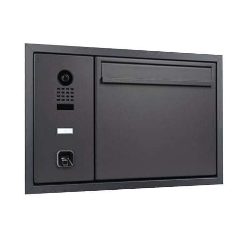 Hello Briefkasten mit DoorBird D1100E IP-Video-Sprechanlage und ekey sLine Fingerprint – Smarter Briefkasten, Öffnung per Finger, Unterputz, Unterputzmontage, Edelstahl, matt anthrazitgrau RAL 7016 Hello Briefkasten mit DoorBird D1100E IP-Video-Sprechanlage und ekey sLine Fingerprint – Smarter Briefkasten, Öffnung per Finger, Unterputz, Unterputzmontage, Edelstahl, matt anthrazitgrau RAL 7016 von EKEY