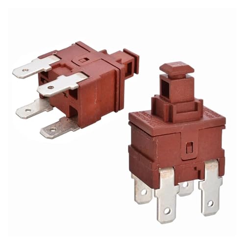 1PC Power Switch Push Button KAN-L5 Switch 7.5A 250V AC 4 Pin ON OFF T120 Water Heater Vacuum Cleaner Lock Self-locking EKFBQBGW von EKFBQBGW