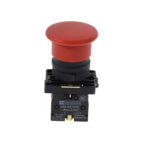 5Pcs Emergency Stop Latching Red Sign Push Button Switch NC SPST EKFBQBGW 5Pcs Emergency Stop Latching Red Sign Push Button Switch NC SPST EKFBQBGW von EKFBQBGW