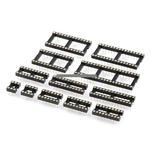 EKFBQBGW 10PCS Round Hole IC Socket Connector Integrated Circuit Socket Microcontroller Base DIP 6 8 14 16 18 20 24 28 40 Pin Sockets (6pin) von EKFBQBGW