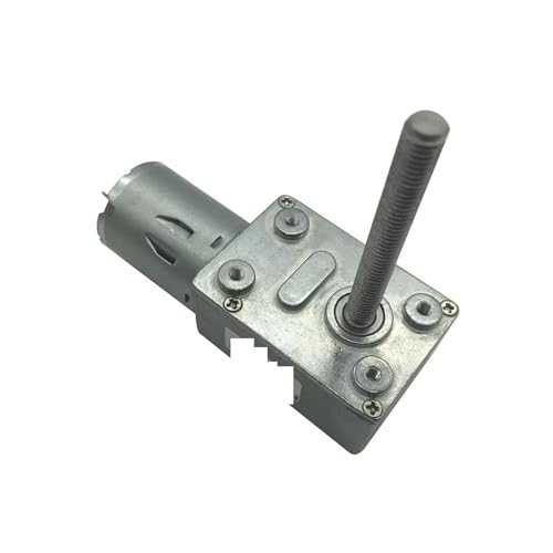 EKFBQBGW 4632-370 12V Volt DC Worm Gear Reducer M6 Screw Shaft 50MM Worm Package K 24V 30rpm von EKFBQBGW