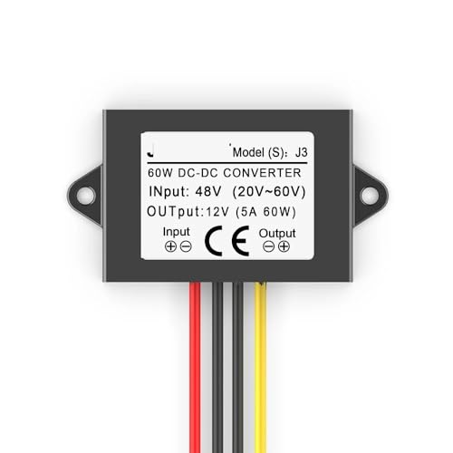 EKFBQBGW 48V to 12V 10A 120W DC-DC Buck Converter (20V~60V Input, 12V 10A Output), 48V Step-Down to 12V Constant Voltage Power Supply von EKFBQBGW