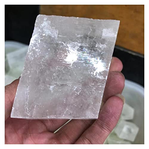 EKFBQBGW Raumdekoration 1pc Natural Crystal Iceland Stone White Calcit Quarzplatten 60G-500G (Color : 1pc 440g-470g) von EKFBQBGW