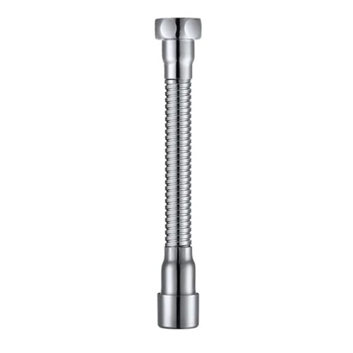 EKHNMTCM Edelstahl 360 ° Universal Wasserhahn Extender Anti-Spritzen Kopf Düse Belüfter Biegsam Spüle Verlängerung Schlauch Küche Zubehör(30cm Outlet Pipe) von EKHNMTCM