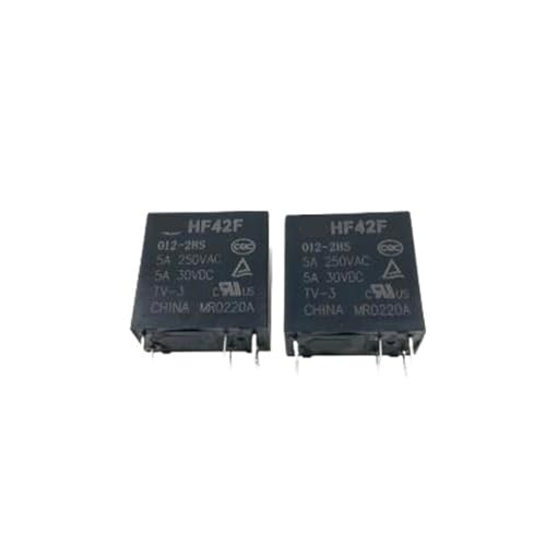 12V Relais HF42F 012-2HS HF42F-012-2HS JZC-42F 012-2HS JZC-42F-012-2HS 12VDC DC12VC 12V 5A 250VAC DIP6(10PCS) von EKJSBWGN