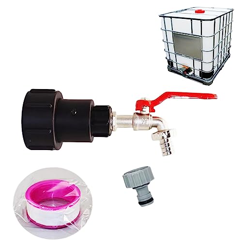 1/2" Messing Tank Zubehör S60X6 Grobgewinde Adapter Mit Schlauchanschluss und Gewebedichtband, Wassertank Zubehör Für Regenwassertanks,Gartenbewässerungssysteme 1/2" Messing Tank Zubehör S60X6 Grobgewinde Adapter Mit Schlauchanschluss und Gewebedichtband, Wassertank Zubehör Für Regenwassertanks,Gartenbewässerungssysteme von EKKJNQ