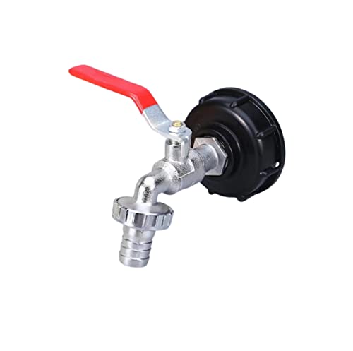 EKKJNQ Wasserhahn Container Tankadapter/1/2 Zoll Kugel-Auslaufventil Messing/Adapter für Regenwassertanks/Hochwertiges Messing/Zapfhahn für Regentonnen/Wasserhahn/Absperrhahn (3/4''Legierungsdüse) von EKKJNQ