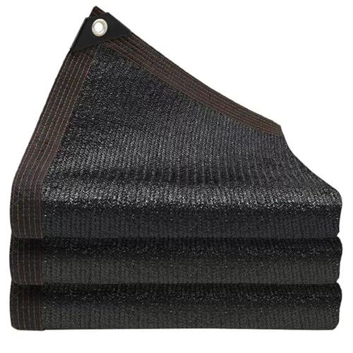 Sunshade net with Holes, 6 pin Sunshade net, 80% Sun Protection net, Sunshade Cloth, Suitable for Garden, Outdoor, Gazebo, Plant, carport, Swimming Pool, etc. Sunshade net (2x2m,Schwarz) von EKKJNQ
