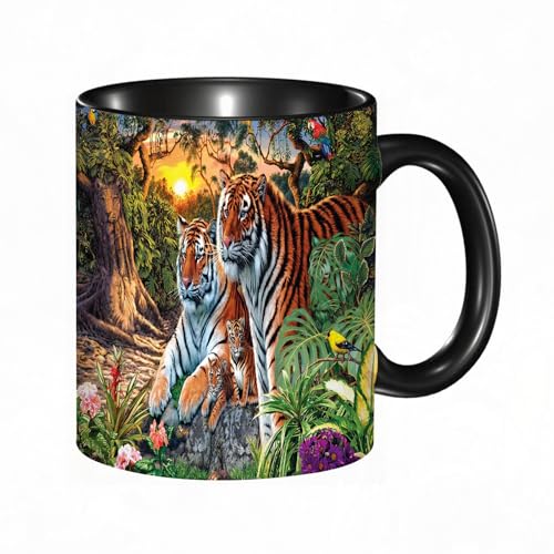 EKLMPS Becher aus Keramik, Ideal als Geschenk, Hochwertiger Aufdruck, Tasse mit Motiv, Tee Becher, Coffee Cup, 330ml,Tiger-Malerei auf der Suche nach Bildern EKLMPS Becher aus Keramik, Ideal als Geschenk, Hochwertiger Aufdruck, Tasse mit Motiv, Tee Becher, Coffee Cup, 330ml,Tiger-Malerei auf der Suche nach Bildern von EKLMPS