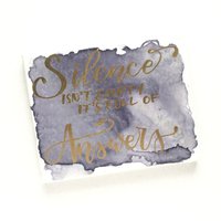 stille 8x10In Leinwand von EKLetteringDesign