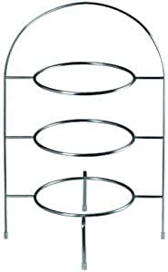 EKM Living ASA Etagere 3-stufig für Essteller ATABLE d. 27 cm, h. 49 cm 99205950 ! Vorteilsset beinhaltet 2 x den genannten Artikel und Set mit 4 Edelstahl Strohhalme von EKM Living