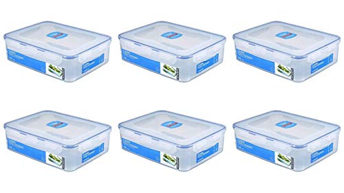 EKM Living Lock & Lock 6er Set HPL834 Multifunktionsbox mit Ablaufgitter 3900ml, 295 x 230 x 84 mm, Frischhaltebox, Vorratsdose + Gratis 4er Set Edelstahl Trinkhalme - Vorteilsset EKM Living Lock & Lock 6er Set HPL834 Multifunktionsbox mit Ablaufgitter 3900ml, 295 x 230 x 84 mm, Frischhaltebox, Vorratsdose + Gratis 4er Set Edelstahl Trinkhalme - Vorteilsset von EKM Living