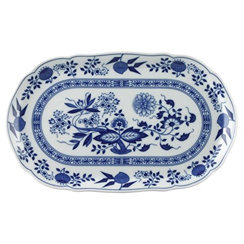 Hutschenreuther Vorteilset 2 Stück Blau Zwiebelmuster Blau Zwiebelmuster Milch/Zucker-Tablett 02001-720002-12865 und Gratis 1 x Trinitae Körperpflegeprodukt von EKM Living