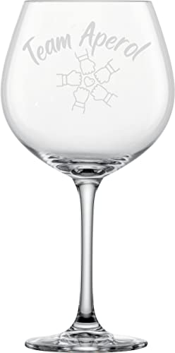 Schott Zwiesel XXL Cocktailglas 814ml mit Gravur Team Aperol - witzige Geschenkidee für Aperol Spritz Liebhaber, Geburtstag, Freundin, Freund, Schwester, Frau (Aperol, Team Aperol) von EKM Living