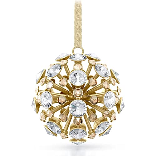 Swarovski Constella Weihnachtskugel Ornament, Large 5628031 + Gratis 4er Set EKM Living Edelstahl Trinkhalme von EKM Living