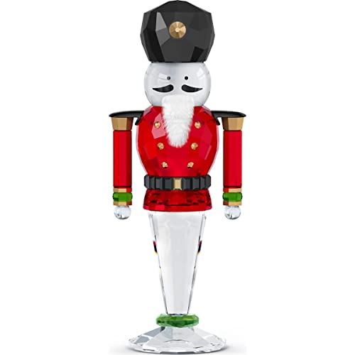 EKM Living Swarovski Holiday Cheers Nussknacker Nutcracker 5626017 + Gratis 4er Set Edelstahl Trinkhalme von EKM Living