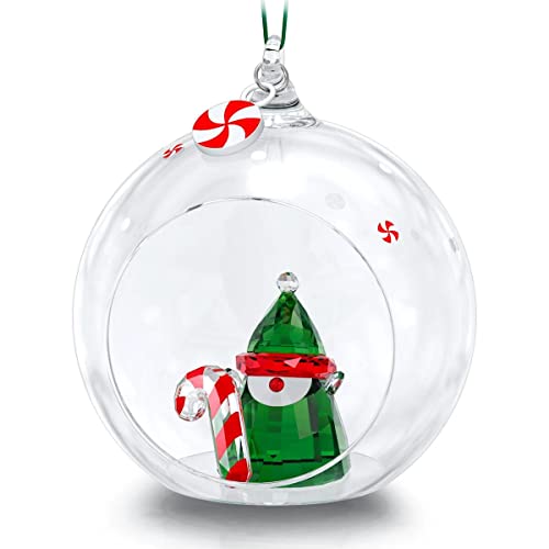 Swarovski Holiday Cheers Santas Elfe Weihnachtskugel 5596383 + Gratis 4er Set EKM Living Edelstahl Trinkhalme von EKM Living