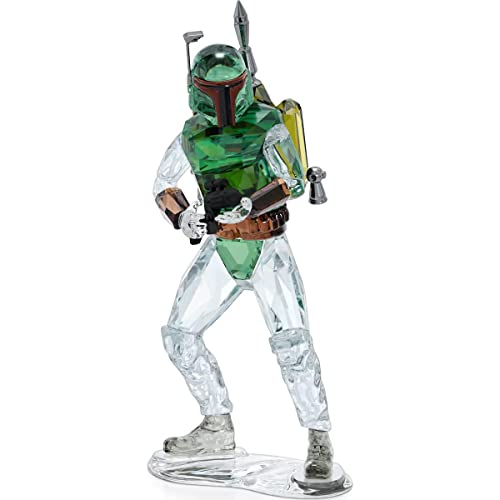 Swarovski Star Wars Boba Fett 5619210 Neuheit 2022 + Gratis 4er Set EKM Living Edelstahl Trinkhalme von EKM Living