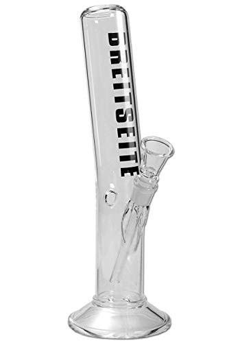 Breitseite Glasbong gebogen H 400mm Durchmesser 55mm, 18,8-Schliff (NS19), Raucherbedarf, Rauchzubehör, Pfeife, Bong, Blubber, Wasserpfeife, Tabakpfeife von Near Dark von EKNA