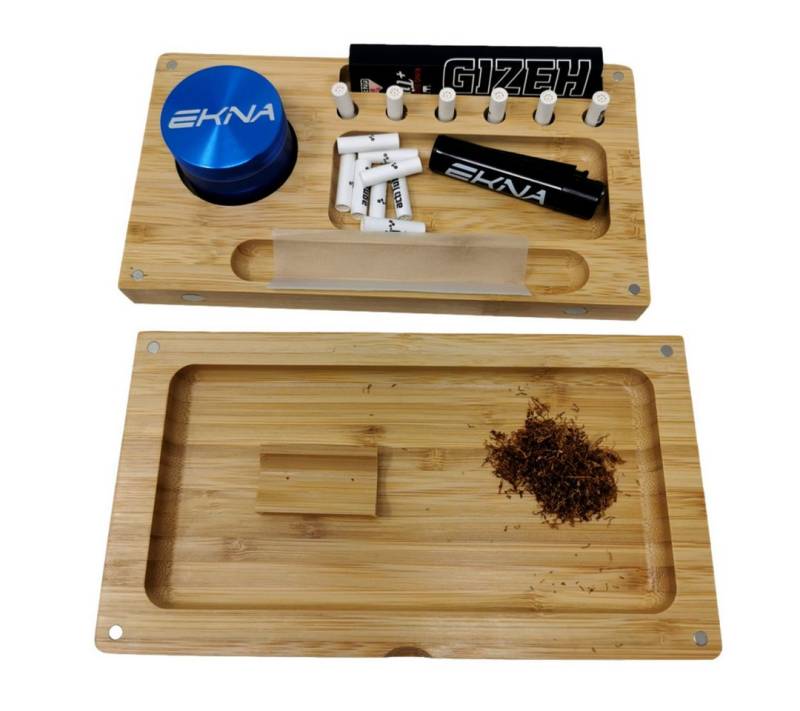 EKNA Aufbewahrungsbox Rolling Tray - Rolling Box - Dreh Box - Misch Schale (1 St), Magnetisch verschließbar! von EKNA