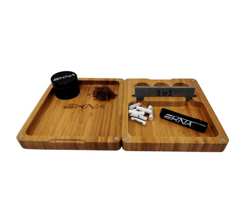 EKNA Aufbewahrungsbox Rolling Tray - Rolling Box - Dreh Box - Misch Schale (1 St), Magnetisch verschließbar! von EKNA