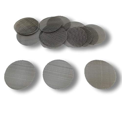 EKNA Universal Einlegesiebe aus Edelstahl - 200 Stück fein - 20mm Pfeifensiebe für Pfeifen und Bongs - Einlegesiebe aus Stahl (200, 20mm fein) EKNA Universal Einlegesiebe aus Edelstahl - 200 Stück fein - 20mm Pfeifensiebe für Pfeifen und Bongs - Einlegesiebe aus Stahl (200, 20mm fein) von EKNA