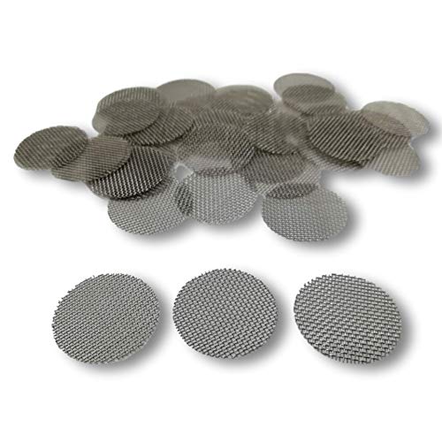 EKNA Einlegesiebe 20mm - Mighty Sieb - Stahlsiebe grob - Pfeifensiebe - Einlegesiebe aus Stahl - Siebchen - Pipe Sieb (200 Stk.) von EKNA