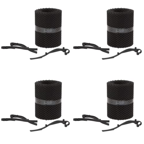 EKNA Regenrinnen Laubschutz - 24m x 15cm Laubschutzgitter für Dachrinnen - Kunststoff Sieb - Dachrinnenfilter-Set rostfrei & witterungsbeständig (inkl. 60x Montageklammern) von EKNA
