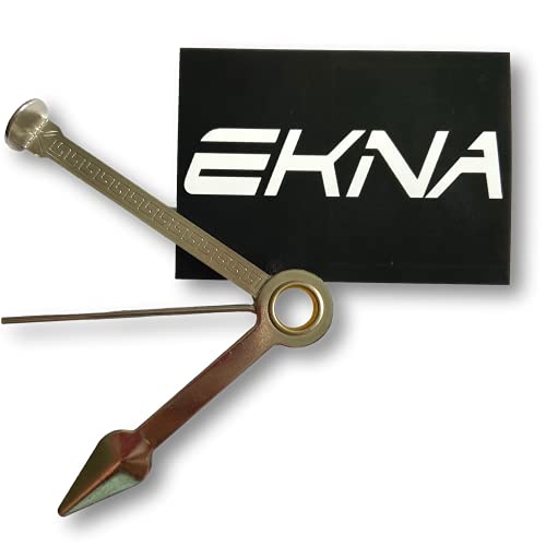 EKNA Pfeifenstopfer aus Edelstahl - Tabakpfeifen Reiniger & Stopfer - Pfeifen Zubehör - Pfeifenstopfer edel 3 teilig + EKNA Sticker (silber) von EKNA