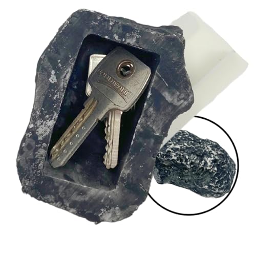 EKNA Schlüsselversteck für draußen - Stein Schlüsselversteck - Schlüsselstein Versteck - Schlüsselversteck Stein - Beste Lösung für Ersatzschlüssel rund ums Haus (1x Stein) von EKNA