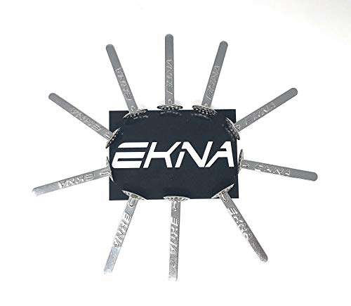 EKNA Stahl-Hängesiebe Einhängesiebe 15mm für Tabakpfeifen, Wasserpfeifen 20 Stück Stahlhängesiebe + Sticker (20, 15mm) von EKNA