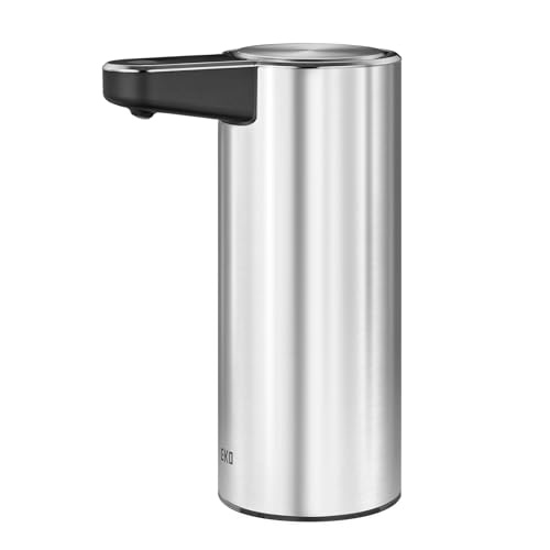EKO Aroma Automatischer Seifenspender – USB wiederaufladbar, kein Tropfventil, nachfüllbar, Flüssig-Bewegungssensor-Handseifenspender – perfekt für Bad und Küche, Edelstahl, 250ml EKO Aroma Automatischer Seifenspender – USB wiederaufladbar, kein Tropfventil, nachfüllbar, Flüssig-Bewegungssensor-Handseifenspender – perfekt für Bad und Küche, Edelstahl, 250ml von EKO