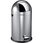 EKO Edelstahl Treteimer 33 L 38 (B) x 43,5 (T) x 70 (H) cm Silber von EKO