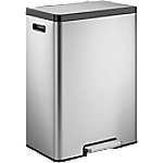 EKO Edelstahl Treteimer 45 L 33,5 (B) x 45 (T) x 65,6 (H) cm Silber von EKO