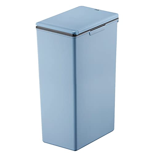 EKO - Morandi Küchenabfalleimer, Touch-Recycling-Mülleimer, perfekt für Küche und Zuhause, titanblauer Kunststoff-Mülleimer, 40 Liter von EKO