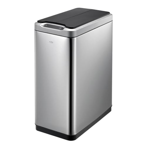 EKO Phantom Automatischer Mülleimer mit Sensor, 2 x 20 L Mülltrennsystem, 2 Fächer, Soft-Close Deckel, Wasserdicht, Fingerabdruckresistent, Abfalleimer Küche, mattes Edelstahl, Abfallbeutelfixierung EKO Phantom Automatischer Mülleimer mit Sensor, 2 x 20 L Mülltrennsystem, 2 Fächer, Soft-Close Deckel, Wasserdicht, Fingerabdruckresistent, Abfalleimer Küche, mattes Edelstahl, Abfallbeutelfixierung von EKO
