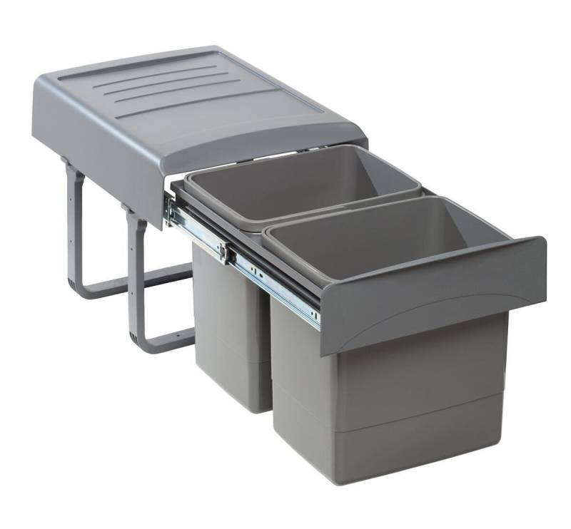 EKOTECH Einbaumülleimer EKOTECH 90044162S Abfallsorter MEGA mit 2x 15 Liter Abfallvolumen / 2- von EKOTECH