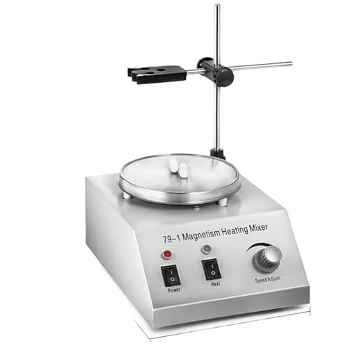 1L Heizung Magnetrührer Heizplatte W/Rührstab 0-1600R/Min Vortex-Mischer Destillationskit Chemie Laborausrüstung Laborausstattung von EKOUQIN