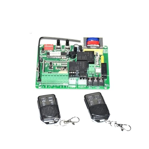 220VAC 370W bis 1000W Schiebetoröffner Motorsteuerplatine Elektronische Kartensteuerung Platine mit optionaler Fernbedienung Komfortable Türöffnung(Board 8 remotes) von EKOUQIN