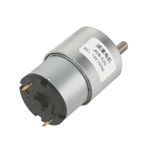 6V/12V/24V DC Gear Motor 7RPM To 960RPM High Torque Gear Box JGB37-520 Reversible Electric Reduction Geared Motor Komfortable Türöffnung(320Grits,6V) von EKOUQIN