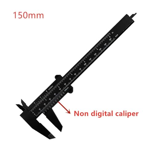 Digitaler Mikrometer 150mm 100mm Elektronischer Digitaler Messschieber Carbon Fiber Dial Messschieber Mikrometer Messwerkzeug Digitales Lineal Dickenmessgerät(No digital calipers) von EKOUQIN