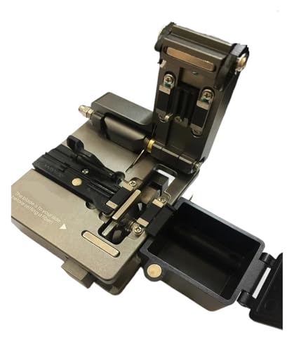 EKOUQIN Abisoliermaschine, CC-01 Faser-Cleaver mit Faserschrott-Sammler Optisches Faser-Schneidemesser CC-01 Faser-Cleaver mit benutzerfreundlichem Design Hochpräzise von EKOUQIN