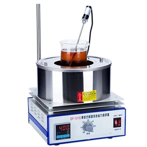 For DF-101S Sammeltyp Heizung Magnetrührer Labormischer Digitalanzeige Thermostatisches Wasserbad Laborrührer 2L Laborausstattung von EKOUQIN
