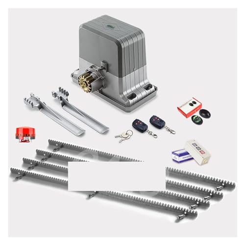 Komplettset 1800 kg Rollschiebetoröffner Schwimmender Türschließer mit 7/8 m Gestellen Fotozellen Licht Wi-Fi Torsteuerung optional Komfortable Türöffnung(7M kit 7) von EKOUQIN
