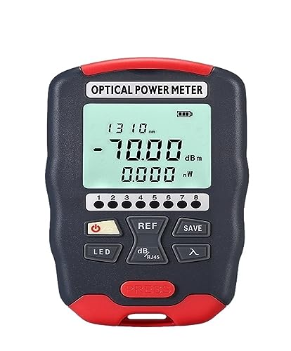 Mini-optischer Leistungsmesser (-70 ~ + 10 dBm/-50 ~ + 26 dBm OPM) mit Netzwerktest und LED-Beleuchtung AUA-D7/D5/DC7/DC5 Glasfaserkabeltester Schnell und präzise(Rechargeable AUA-DC7) von EKOUQIN